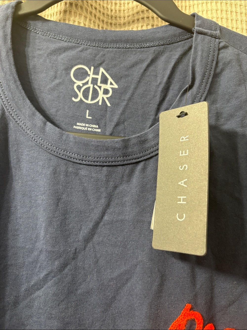 Chaser Navy 'Peace' Short Sleeve Graphic Tee - Picture 2 of 7